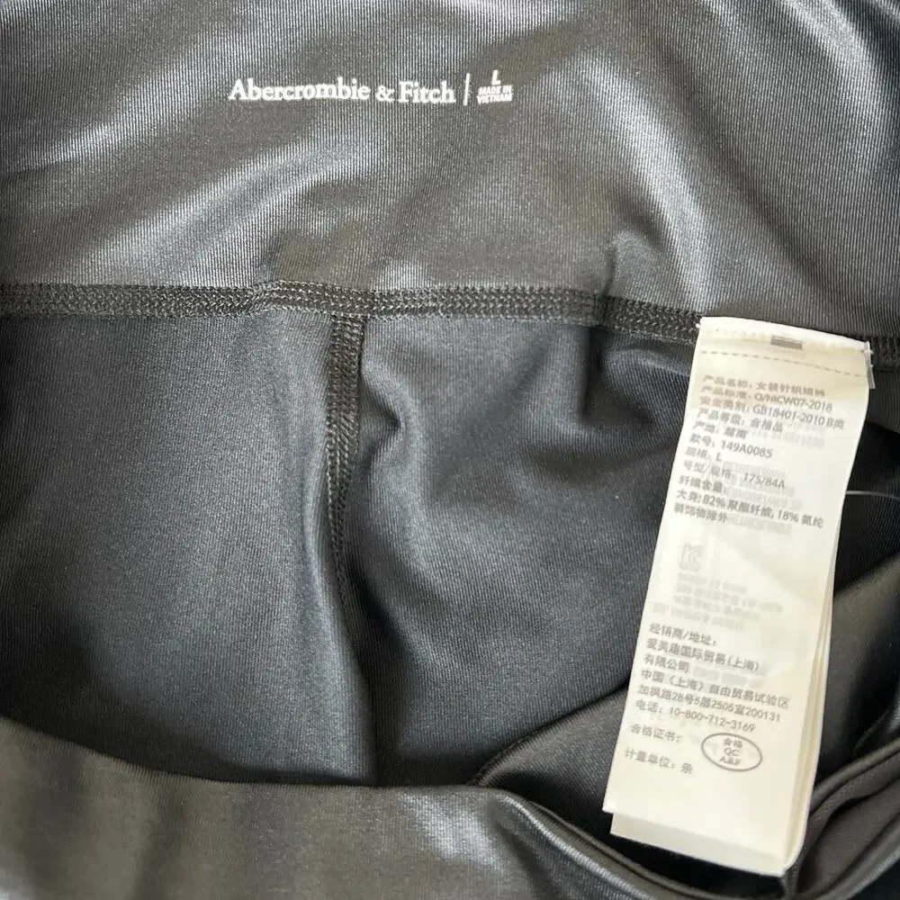 Abercrombie & Fitch Large Black Biker Short